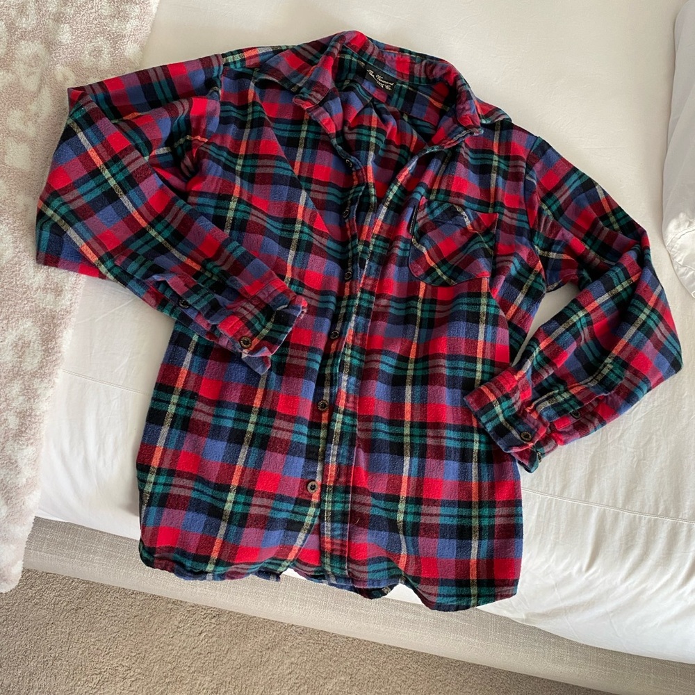 The Vermont Flannel Co Button Down in "Fashion Stewart" Red Men’s XL
